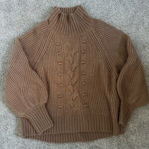 Cozy Brown Knit Sweater